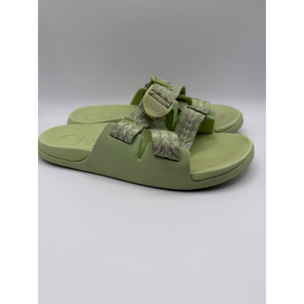Chaco Chillos Slide Sandals Womens 9 Light Green Adjustable Straps Sport Shoes